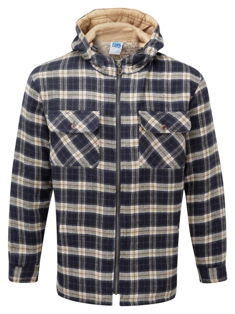 125 Penarth Hooded Check Jacket 2 DK RETOUCHED Small