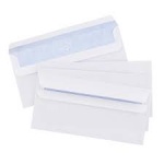 Envelopes DL Plain White Pack of 25